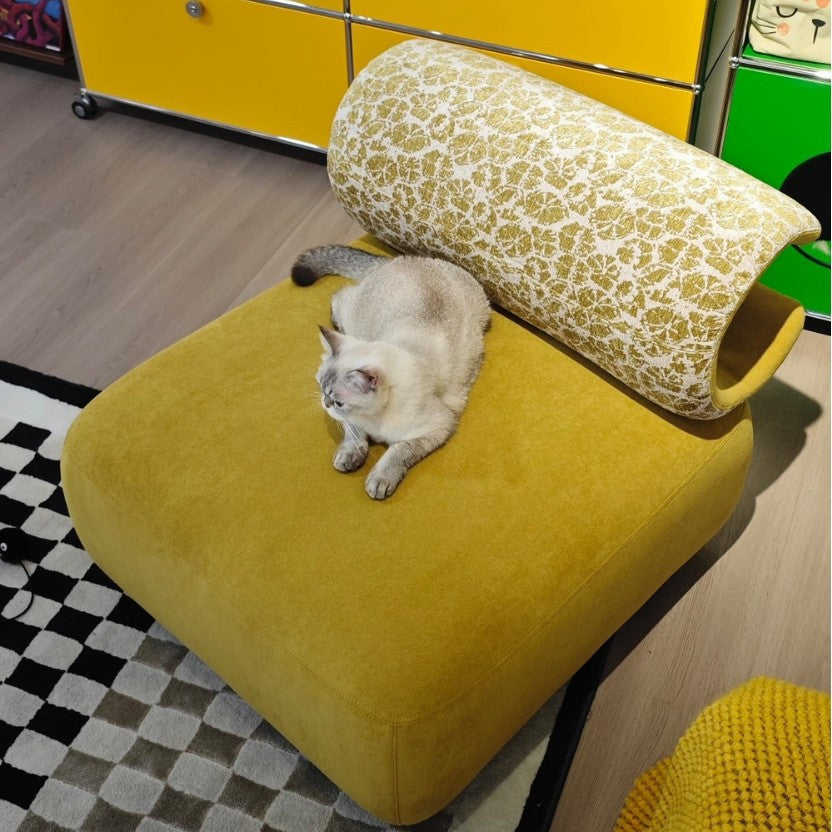 Human-Pet Shared Sofa, Wear-Resistant and Stain-Resistant Single Chair, Leisure with Pet Bed, Lazy Sofa